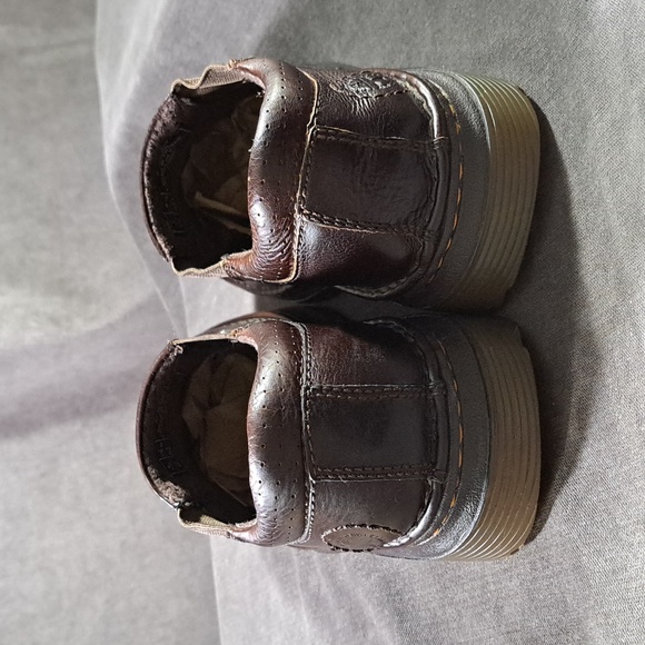 Dr. Martens Orson Brown Smooth + Textured Leather Slip On Loafer VG- US M7 W8 - Picture 2 of 16